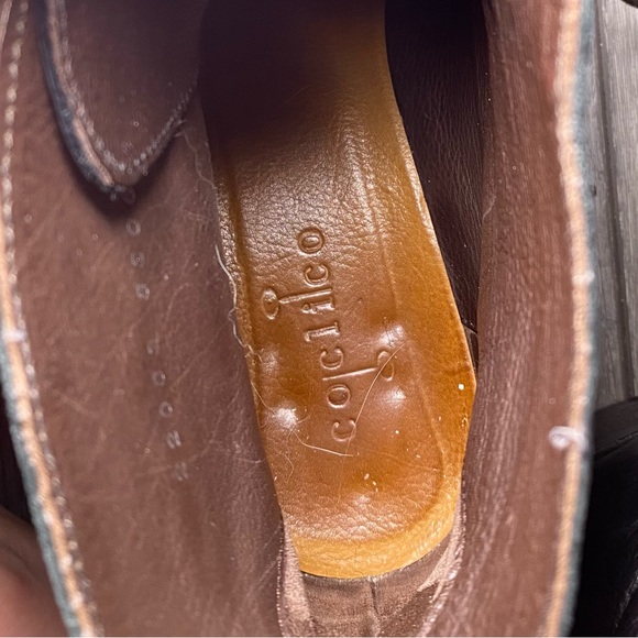 VGUC Coclico Leather Ankle Lace Up Low Heeled Boots - Picture 6 of 12